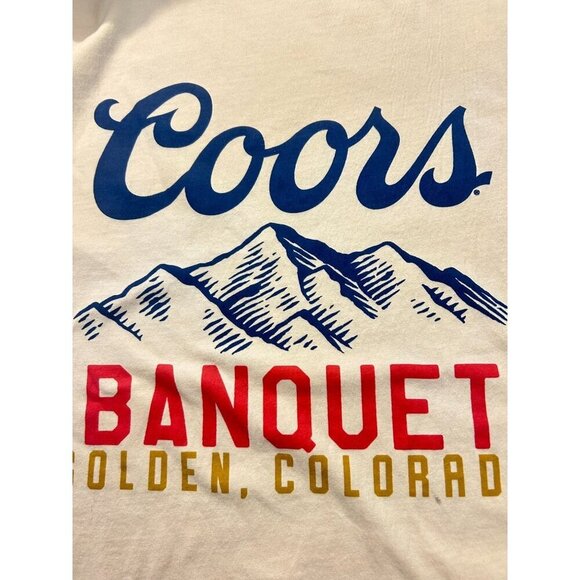 Coors Banquet T-Shirt American Needle Beige 100% Cotton Men's Small NWT - Picture 3 of 4